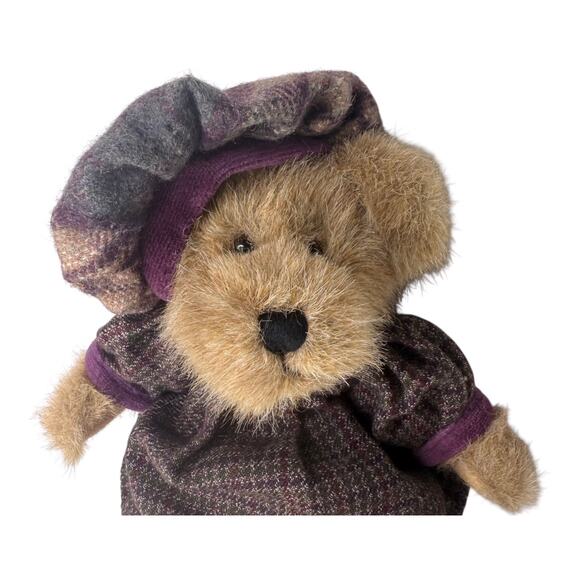 Boyds Bears TEDDY BEAR 9” Snowflake Dress Hat Plumbeary Best Dressed Plush Toy - Picture 3 of 7